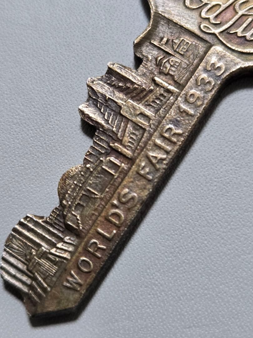 稀少ビンテージ！1933年 シカゴ・ワールド・フェア メモリアル キー 鍵