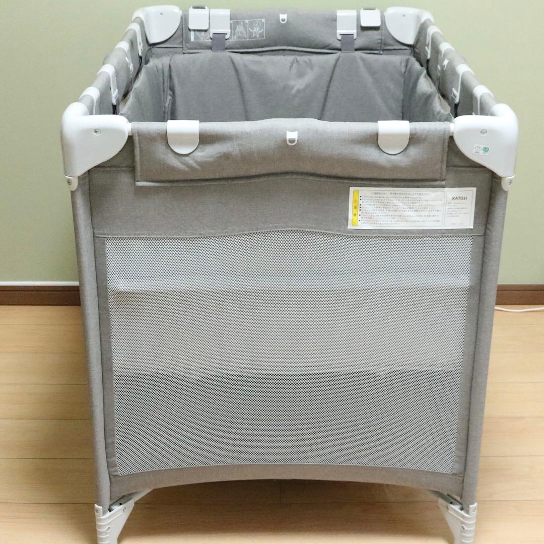 【早い者勝ち❣️】カトージ ポータブルベビーベッド おむつ替えテーブル付⭐︎