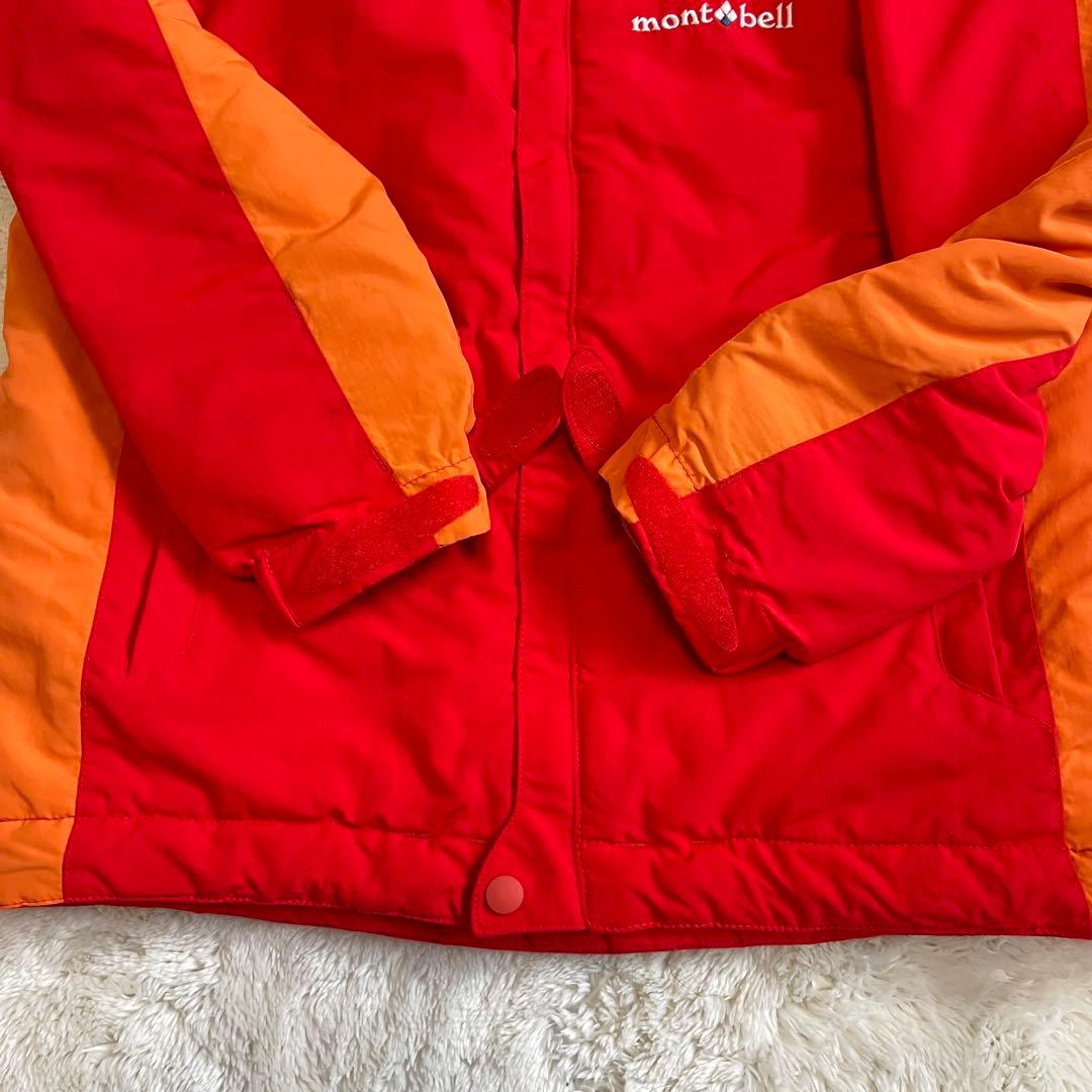 【美品✨】モンベル　mont-bell スキーウェア上下セット130 120 赤