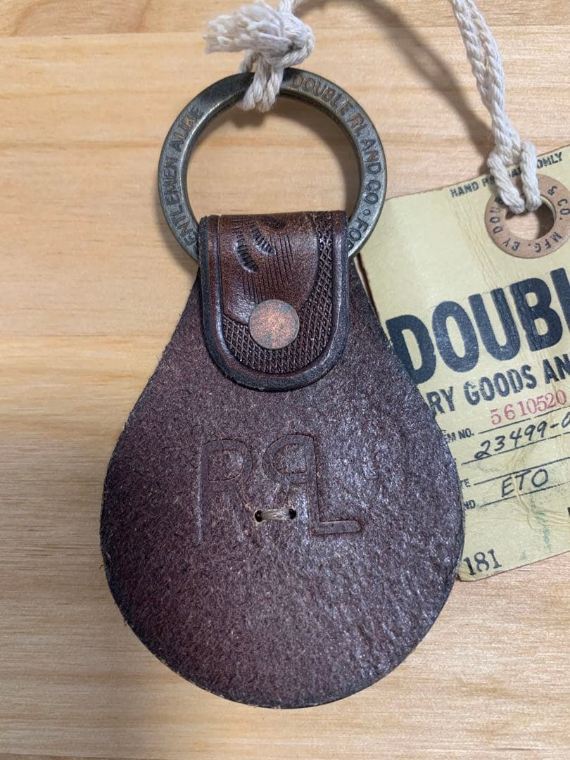 RRL ダブルアールエル ツールドレザー コンチョ キーフォブ キーリング①