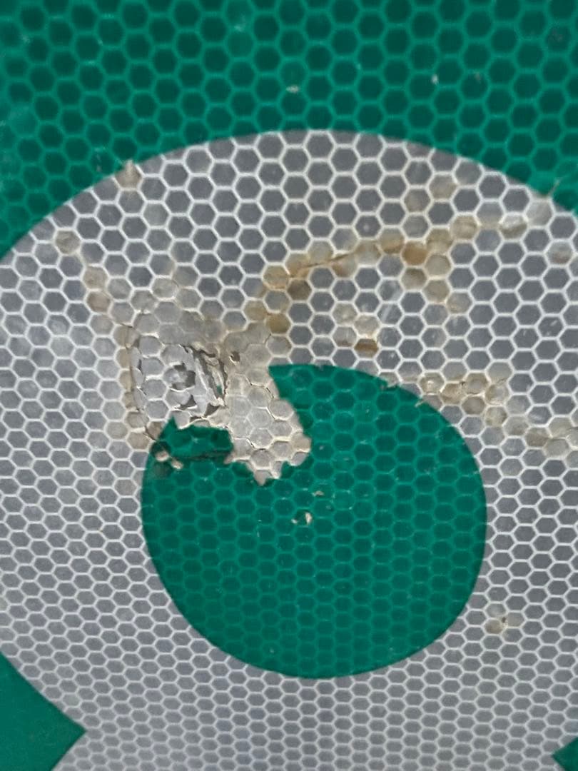 ビンテージ MILE 186マイルトラフィックサイン 看板ロードサイン　USA製