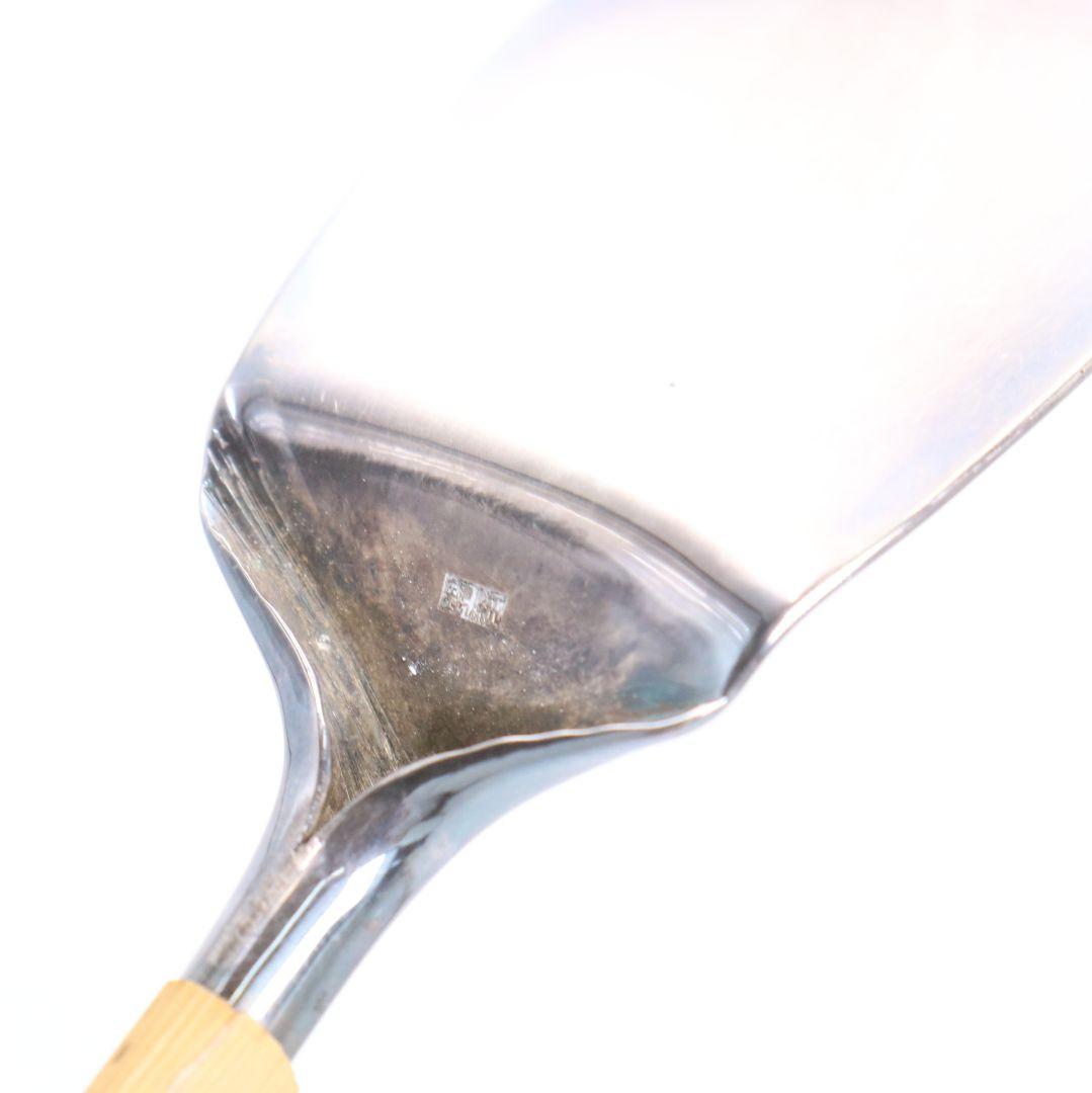 平安 浄也造 南鐐 灰匙 純銀刻印 約39g 茶道具 共箱　M961