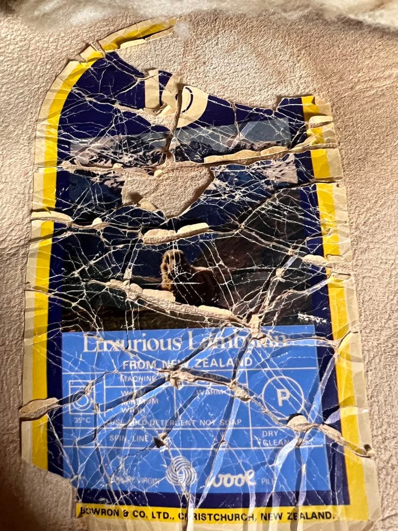 高級　ラムスキン　ムートン　ラグ　100%天然毛　大きいサイズ