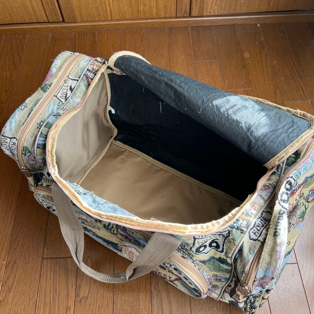 【珍品】ROUTE66 ルート66デザイン ボストンバッグ 大容量 おしゃれ