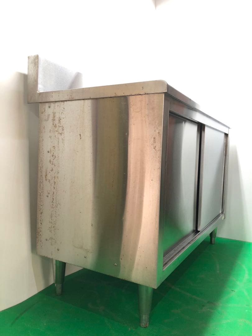 ☆地域限定送料無料☆工場整備品☆キャビネットテーブル　ステンレス　業務用