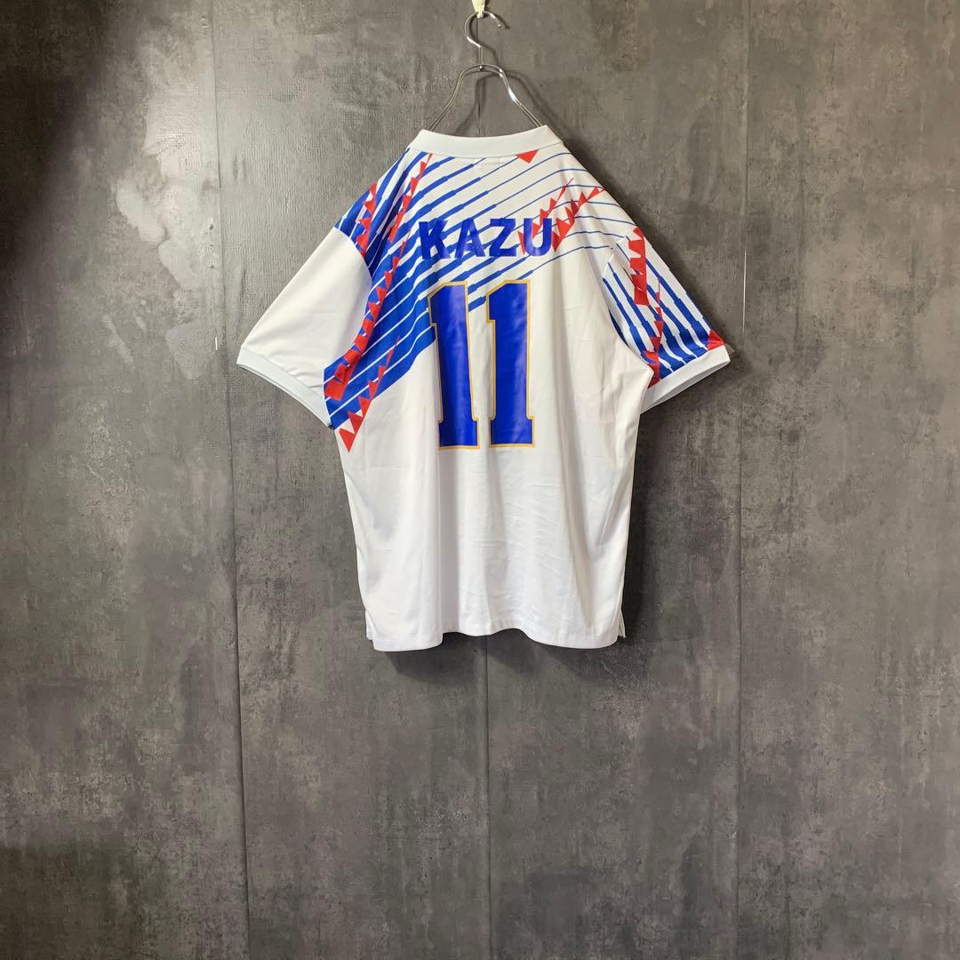 【★三浦知良】 古着 サッカー 日本代表 94年 ゲームシャツ アウェイ 11番