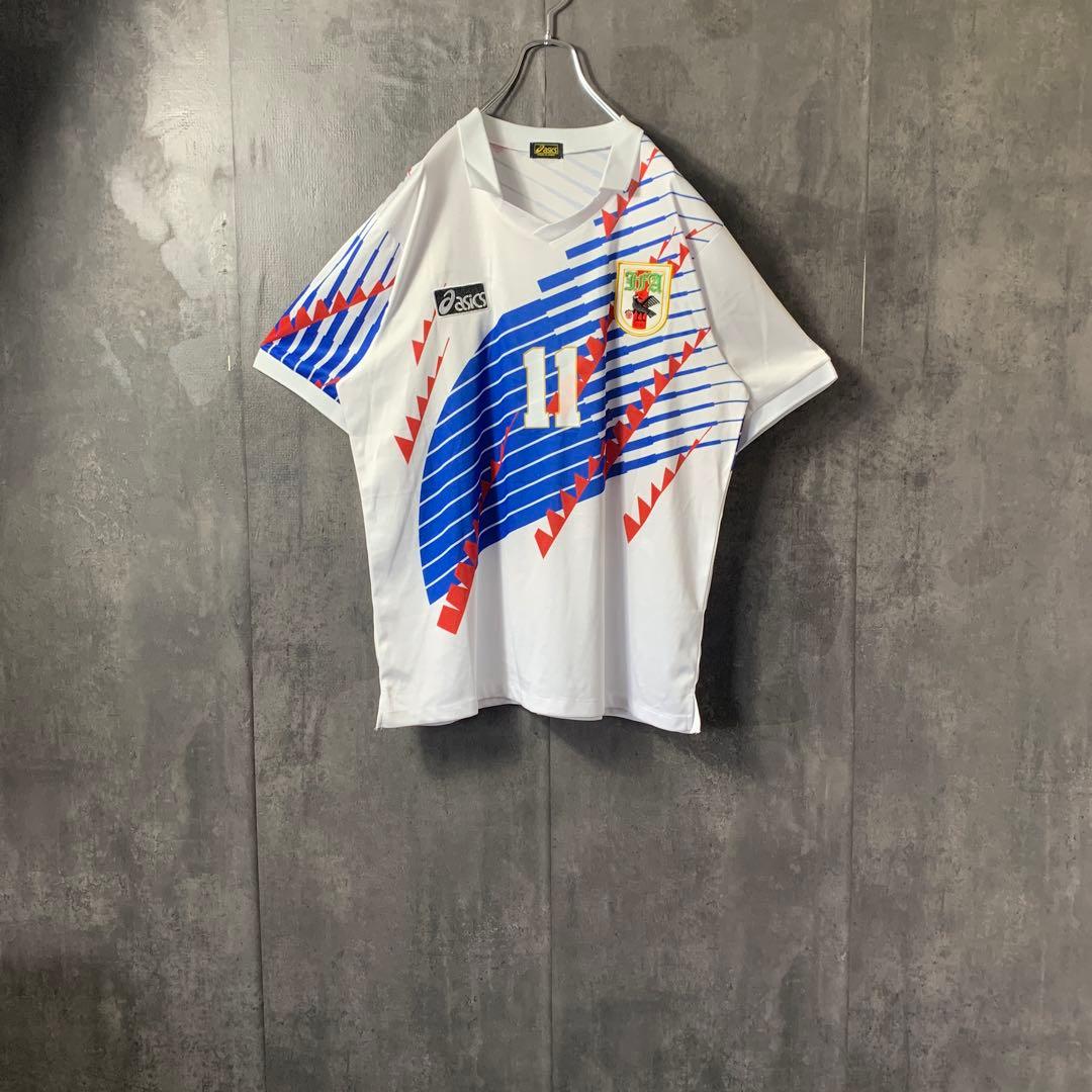 【★三浦知良】 古着 サッカー 日本代表 94年 ゲームシャツ アウェイ 11番