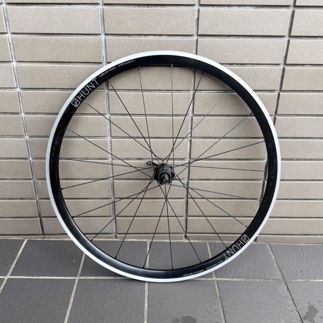 【即購入OK】HUNT RACE AERO WIDE シマノフリー リムブレーキ