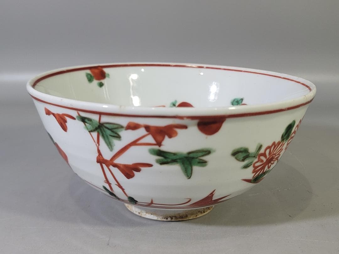 茶道具 永楽善五郎 造 呉須赤絵 菓子鉢 DT772