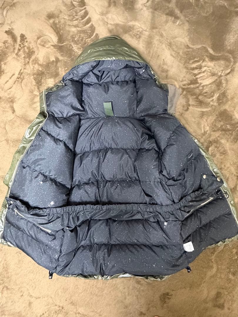 SOPHNET オリーブグリーン フード付きダウンジャケット Ｍ