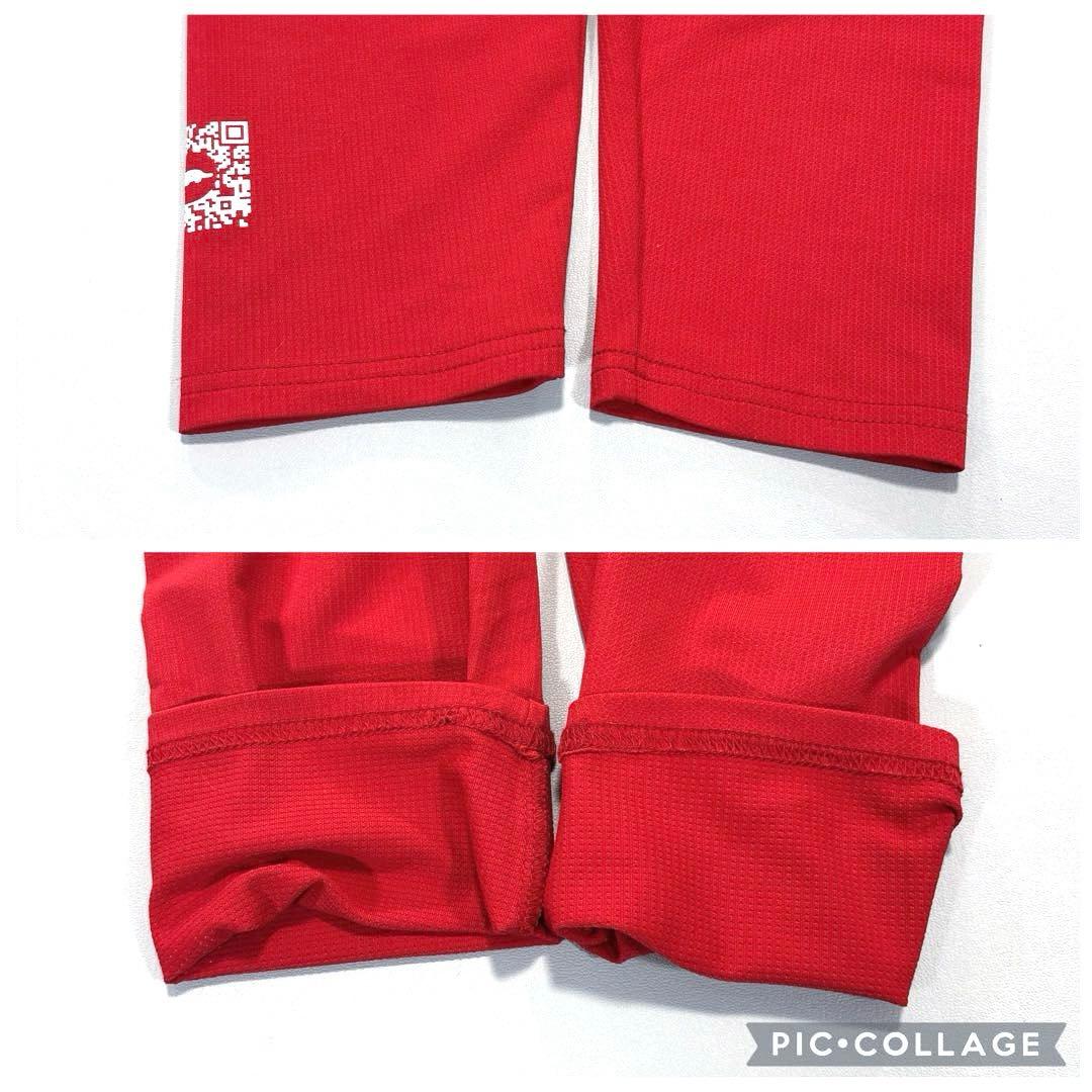 ラフアンドスウェル　長袖モックネックシャツ　ハイネック　レッド　M メンズ