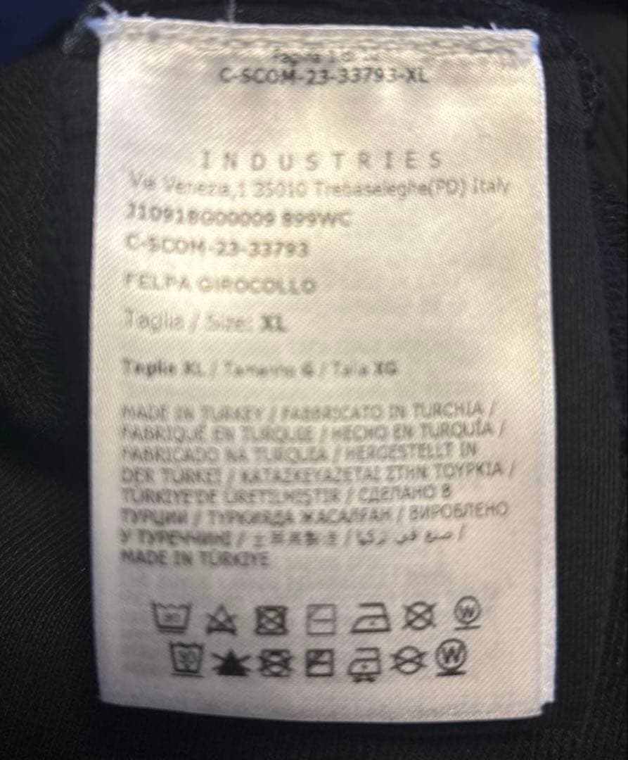 【極美品】Moncler ブラック クルーネックスウェット