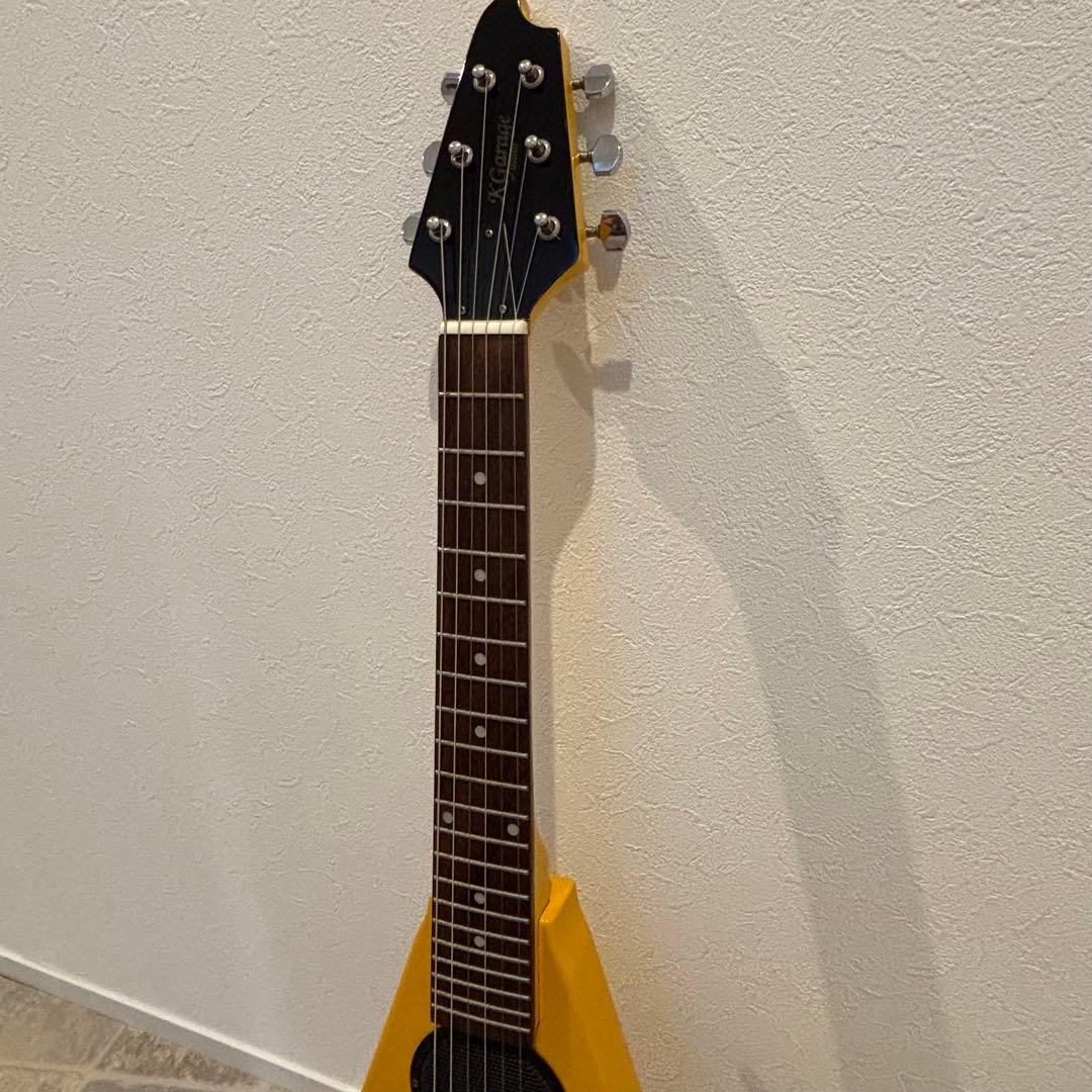 【美品】ミニフライングVエレキギターK- garage