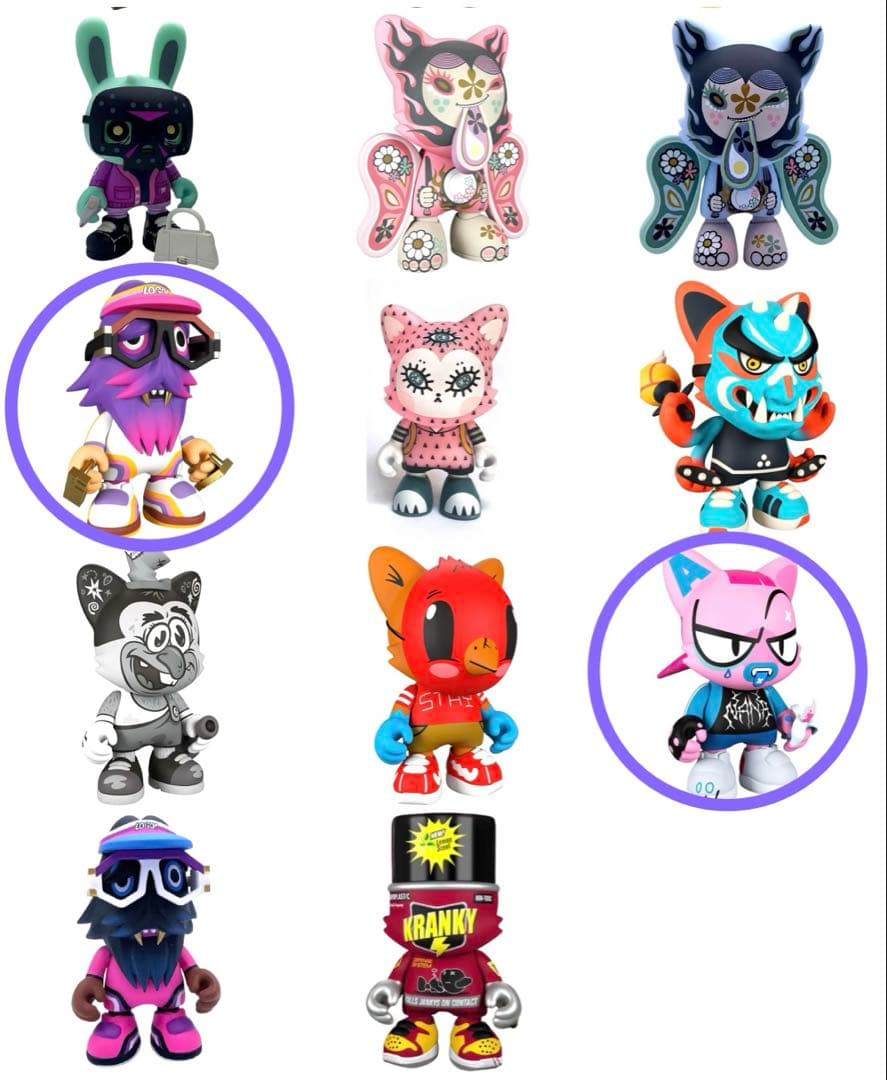 スーパープラスチック　ジャンキーシリーズ3　グギモン　フィギュア　5体セット