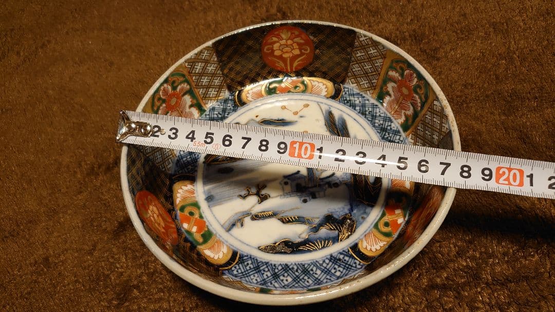 大聖寺伊万里　古伊万里　伊万里　色絵　金襴手　中鉢　1客