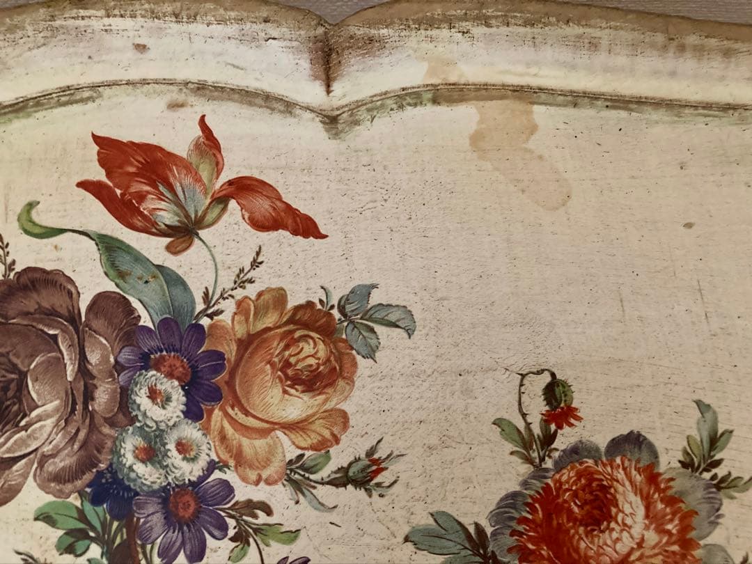 ITALYヴィンテージflorentineフローレンタイン花柄ネストテーブル難有