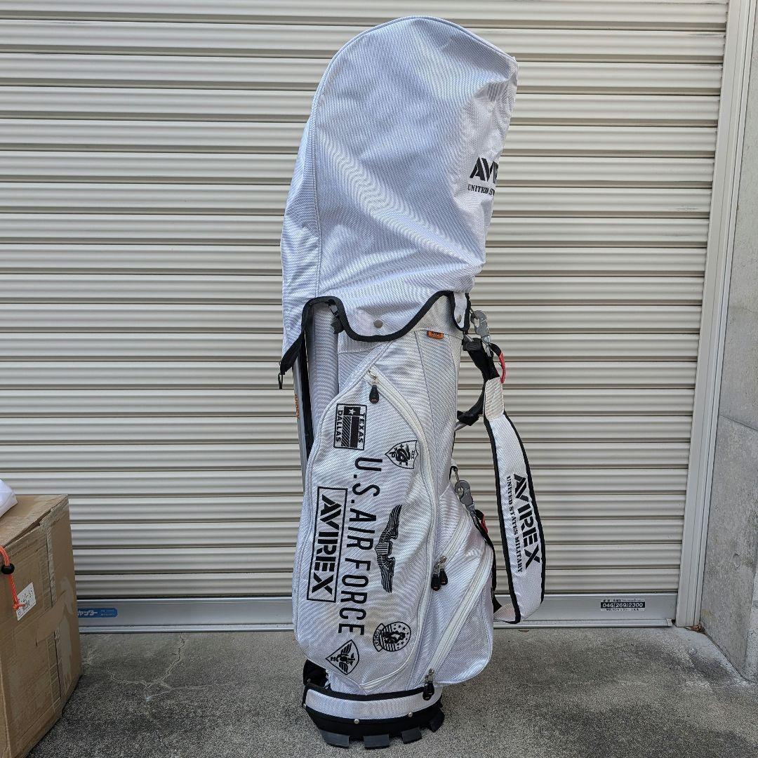 AVIREXキャディバッグ セルフスタンド付＋ヘッドカバー7点セット