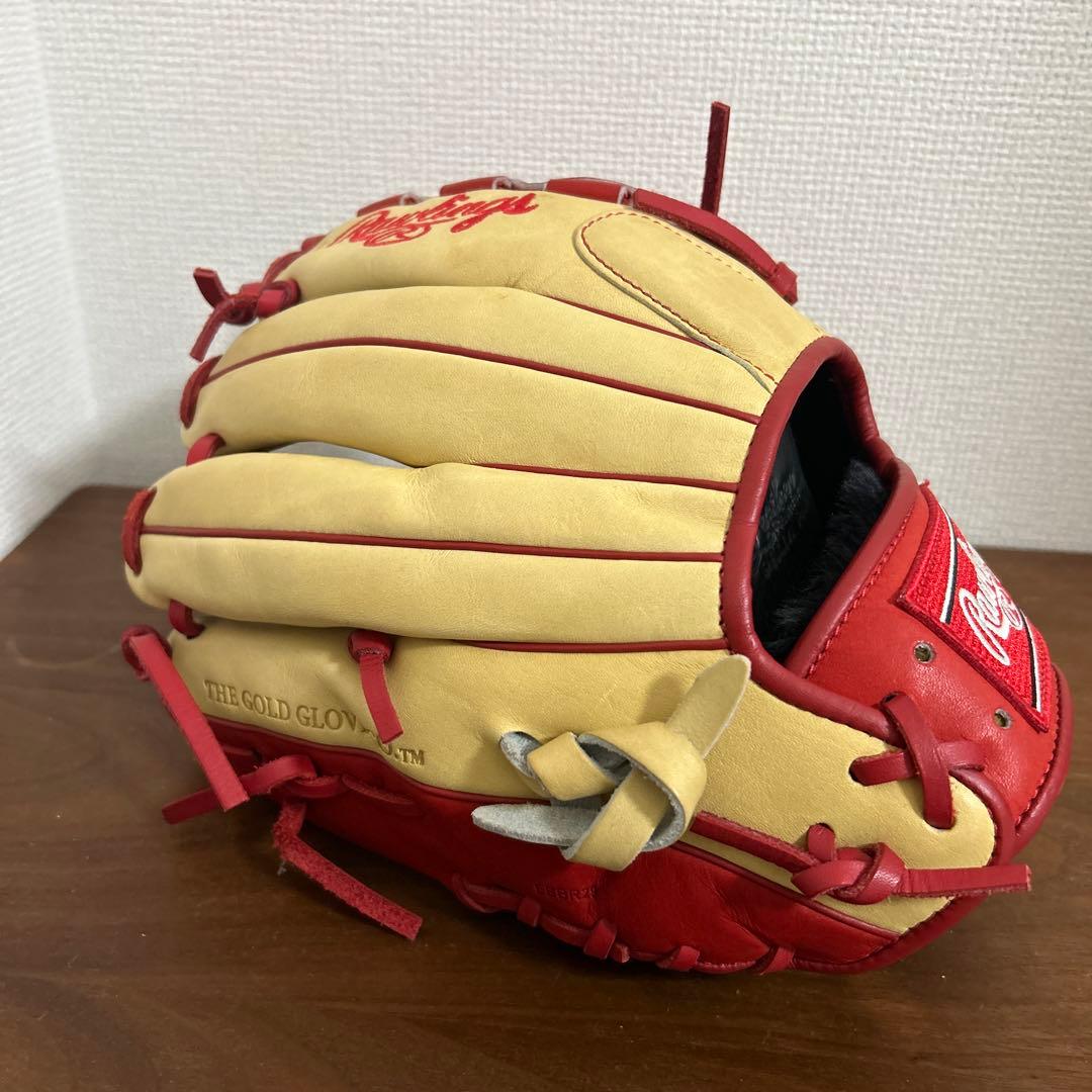 美品　Rawlings THE GOLD GLOVE TEAMクリーム/レッド