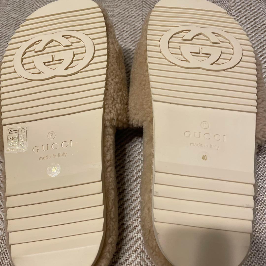 新品　GUCCI The north face 22SS ロゴ ボア サンダル