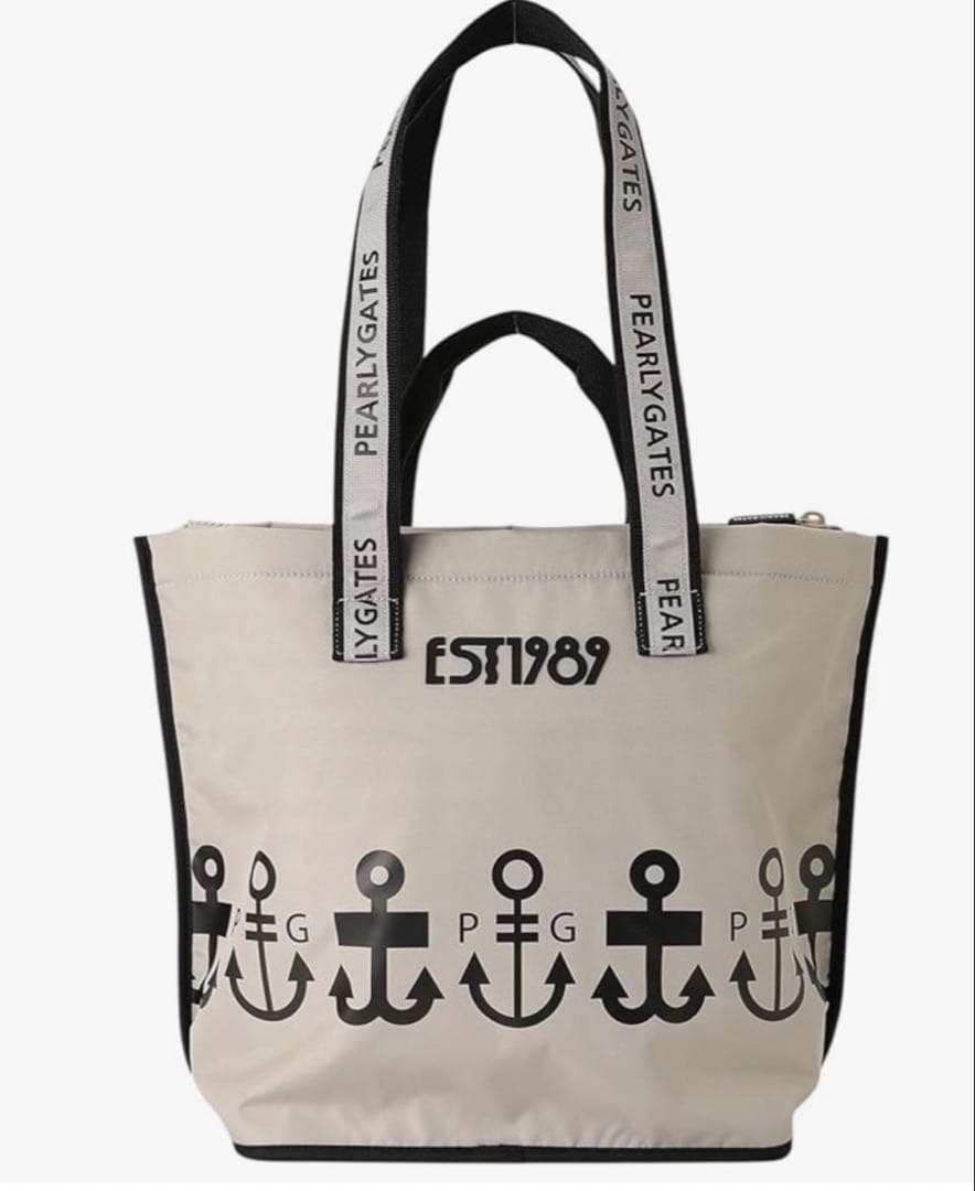 トートバッグ 「PEARLY GATES」ロゴアンカー柄ロッカーバッグ