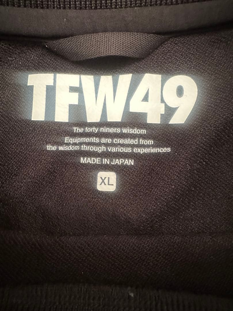 メンズウェア TFW49 HALF MOCKNECK TEE XL BLACK