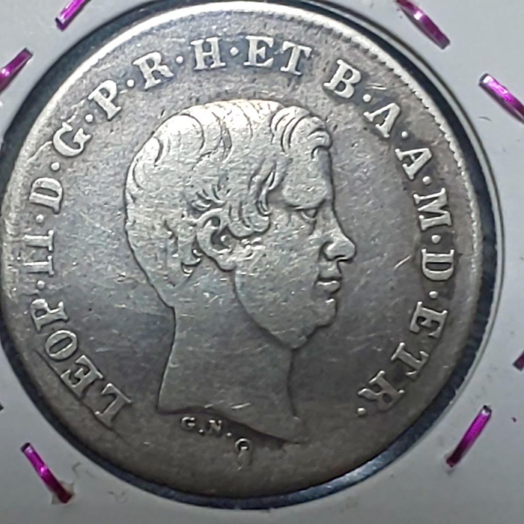 トスカーナ大公国！レオポルドII ！銀貨