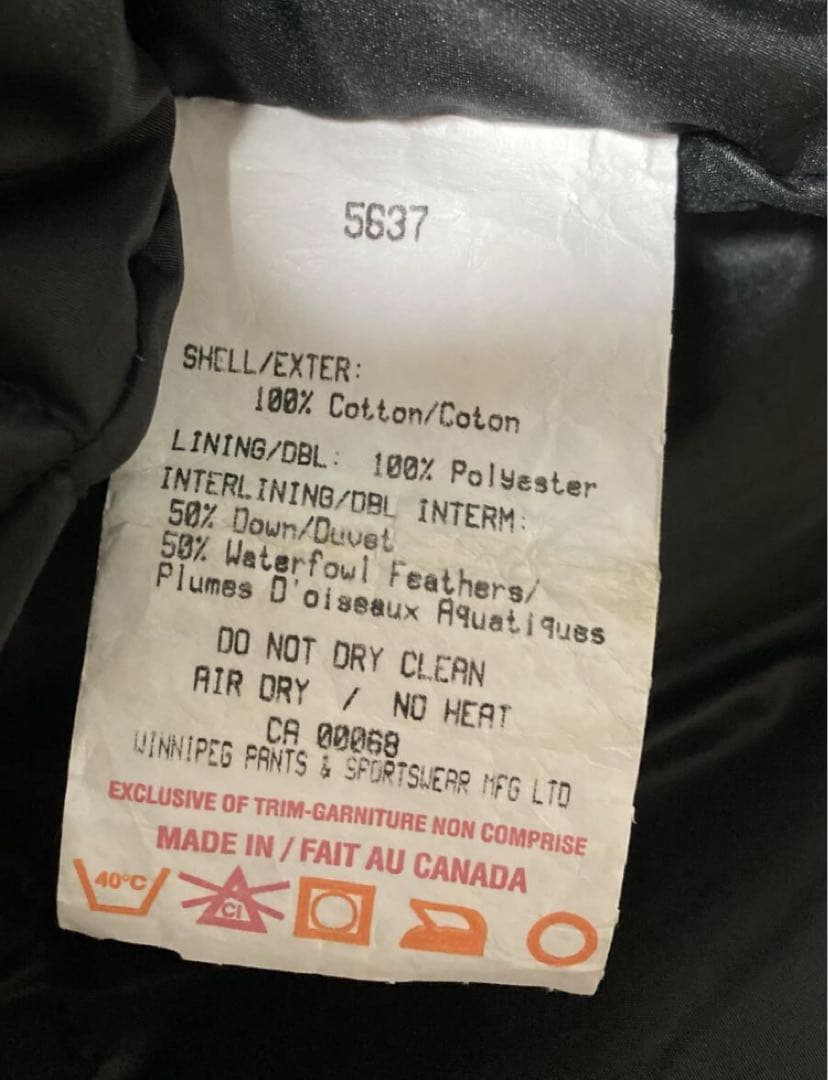 TOUGH DUCK フード付きダウンジャケット L ネイビー　タフダック