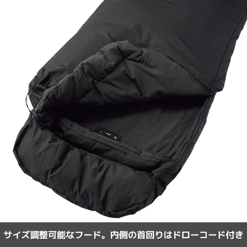 限定エックスシェルター 断熱α プレミアムシュラフ ブラック XShelter