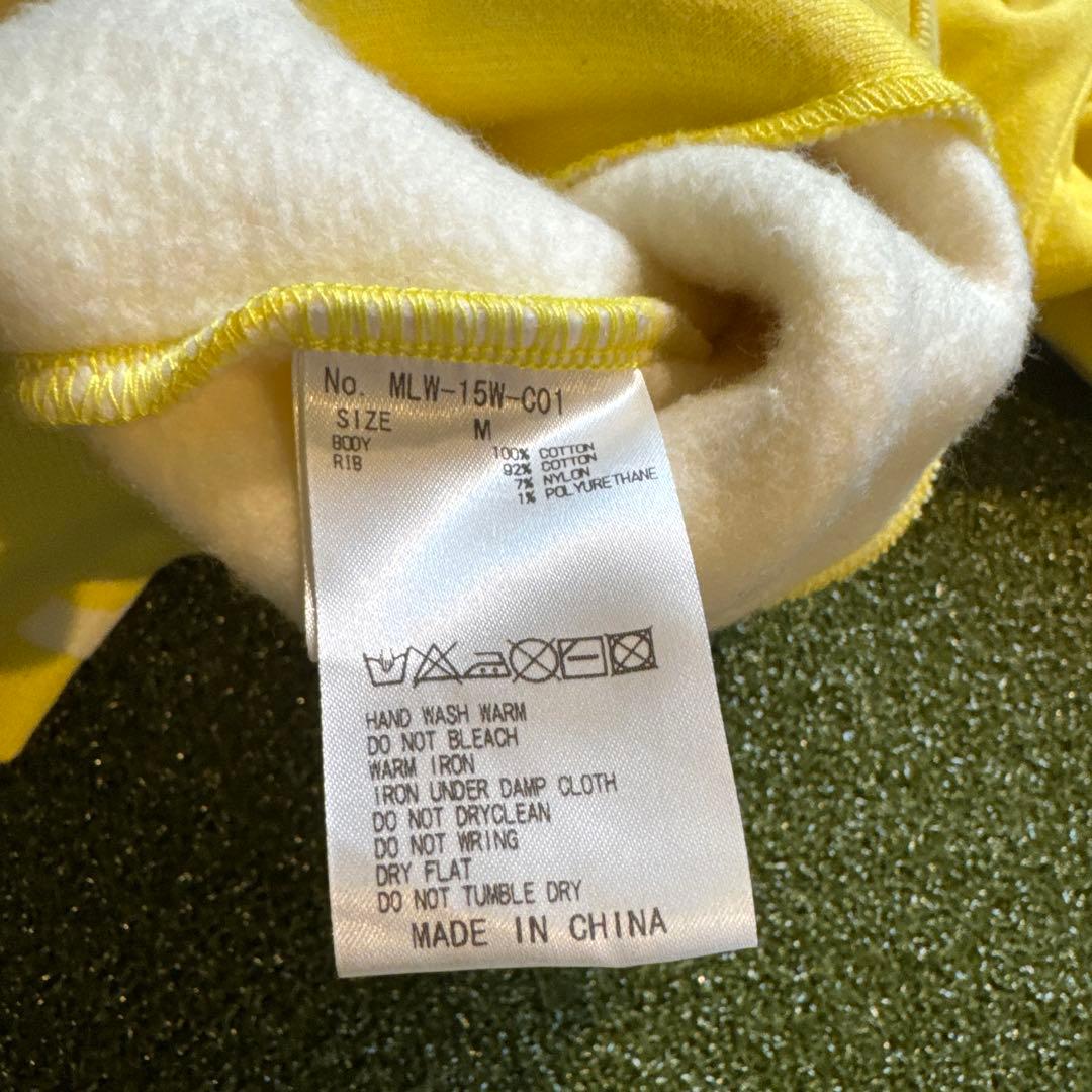未使用美品★MARK&LONA★裏起毛イエロースカルフーディM