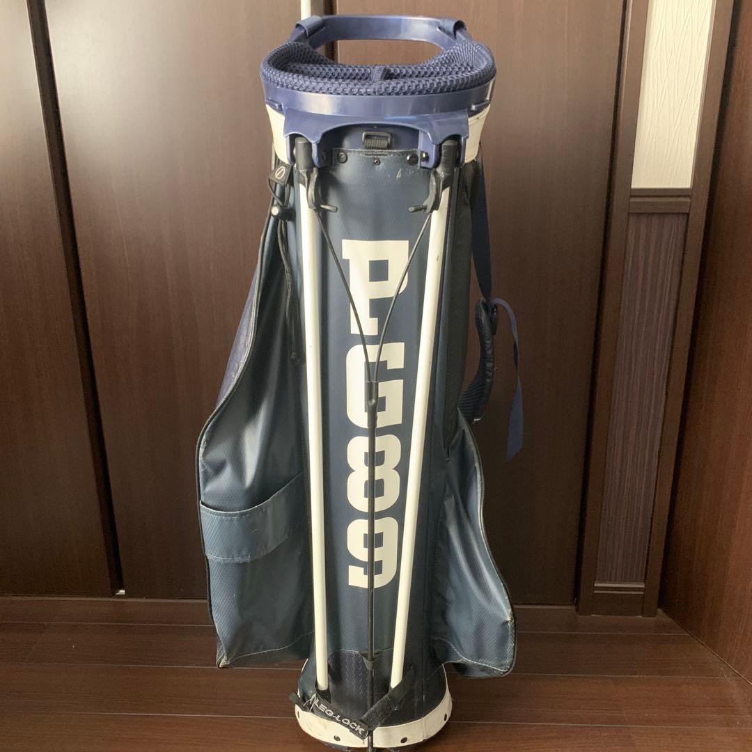 PEARLY GATES キャディバッグ ネイビー/ホワイト