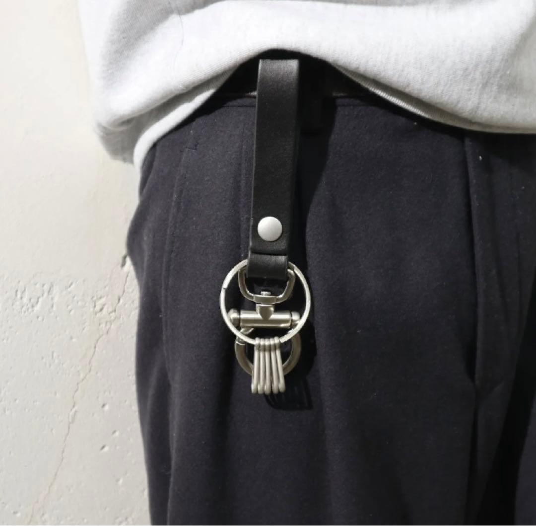 Hender Scheme key flock BLACK 牛革