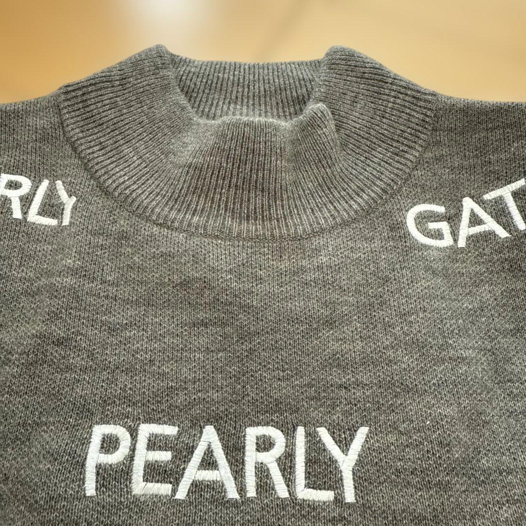 PEARLY GATES ロゴ入りタートルネックワンピース サイズ0