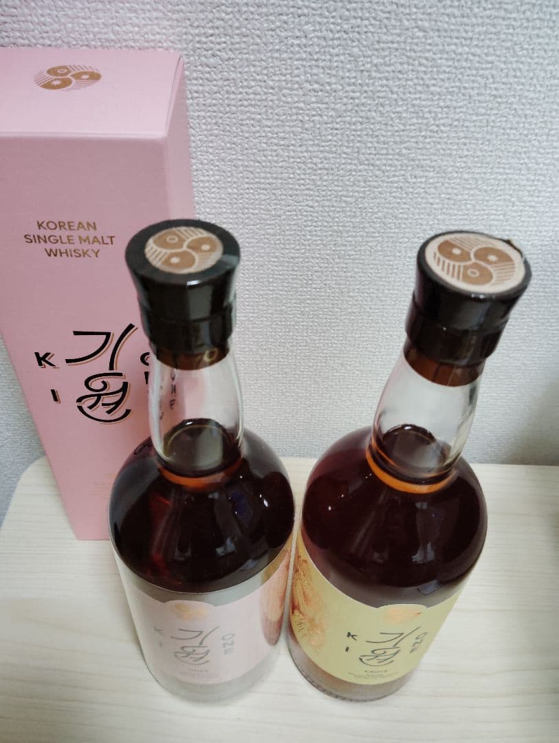 キウォンタイガー（箱あり）、イーグル（箱無し）　 韓国ウイスキー2本セット
