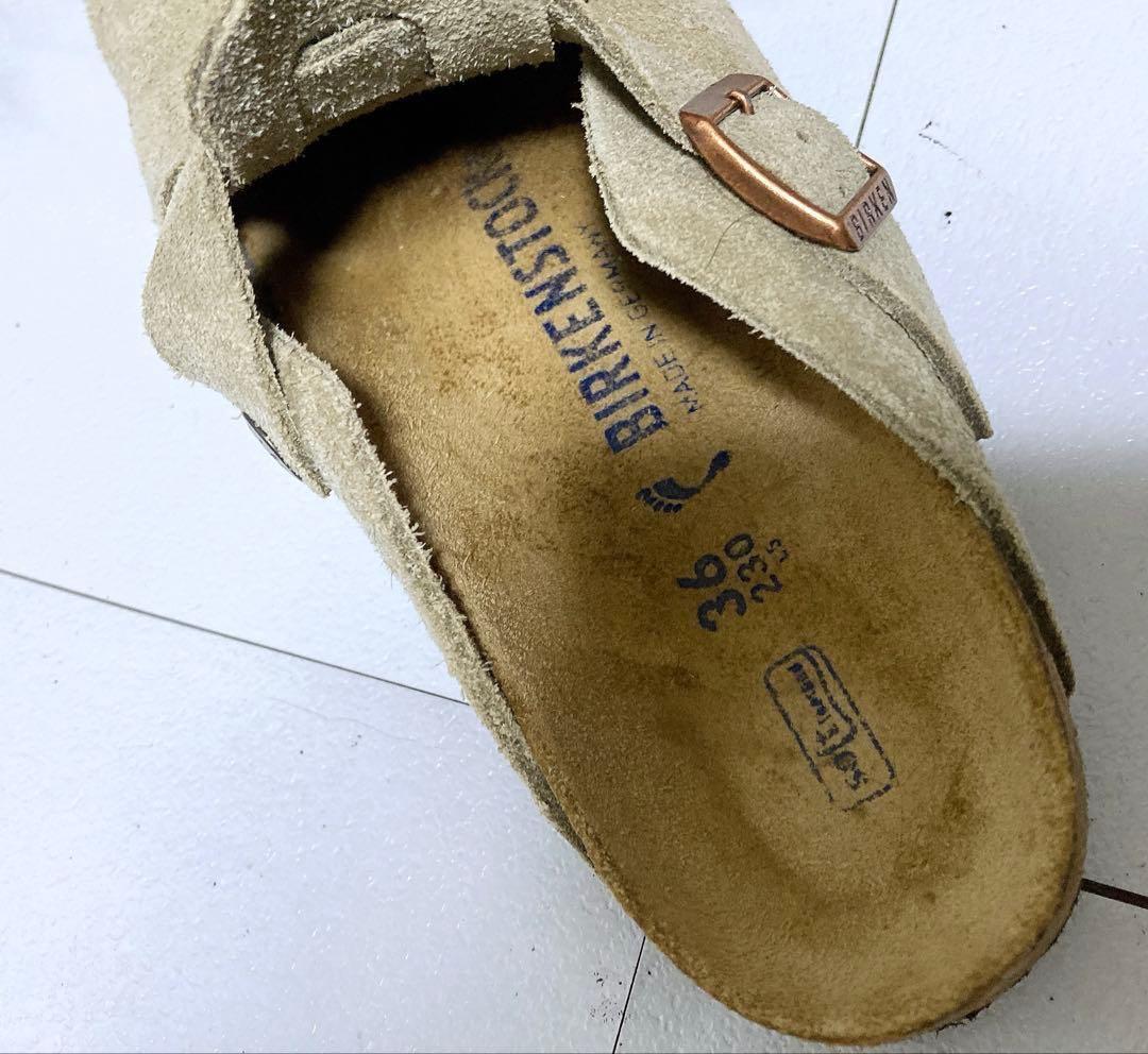 美品 ビルケンシュトック Boston ボストン 23 トープ ソフトヘッド
