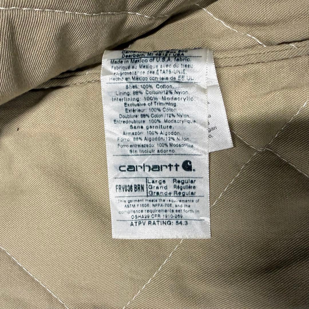 カーハート　ブラウン コットン ベスト