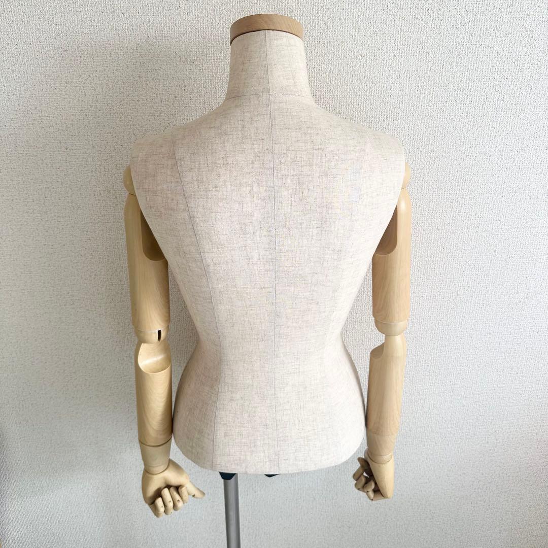 トルソー レディース マネキン 可動アーム付き 木製腕 服飾用 ボディ トルソー