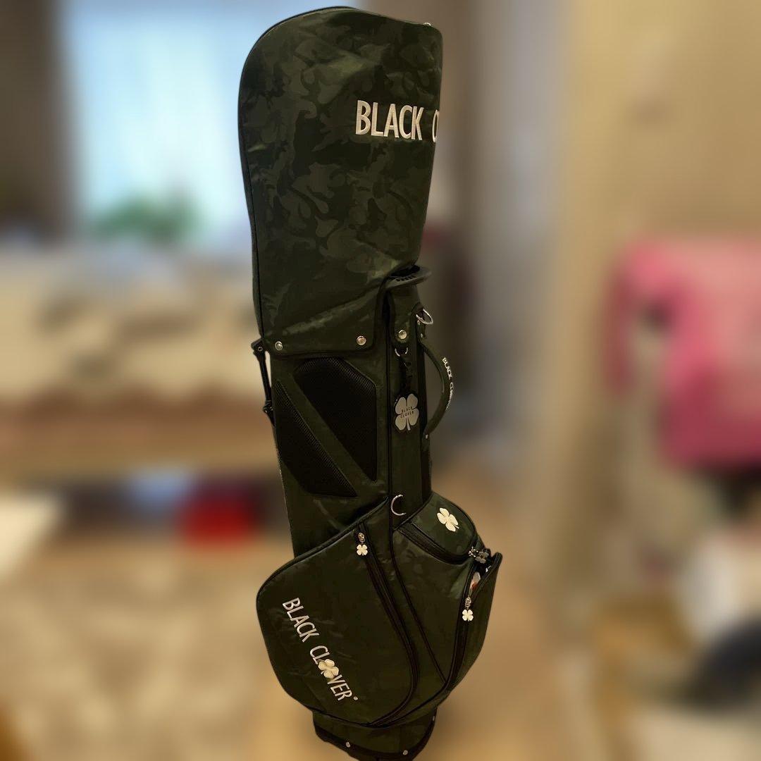 ひ*と様 ブラック　クローバー　キャディバッグ