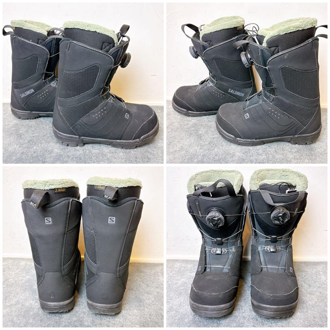 【美品】SALOMON×FLUX レディース スノーボード 3点 138cm