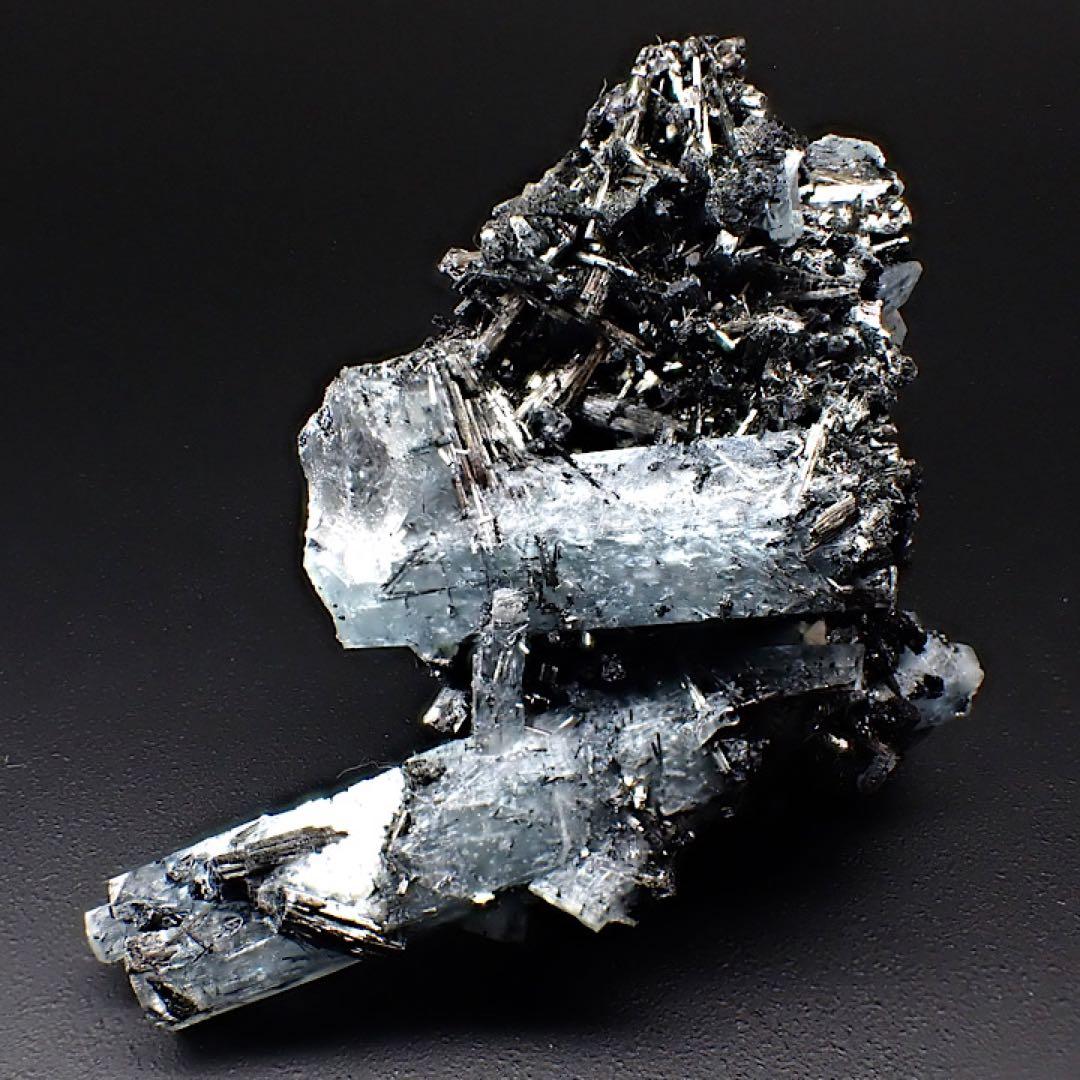 【ナミビア/エロンゴ産】アクアマリン＆ブラックトルマリン(ショール)