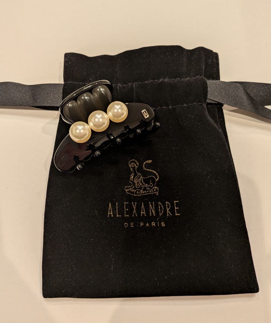 保存袋付き ALEXANDRE DE PARIS アレク パール クリップS
