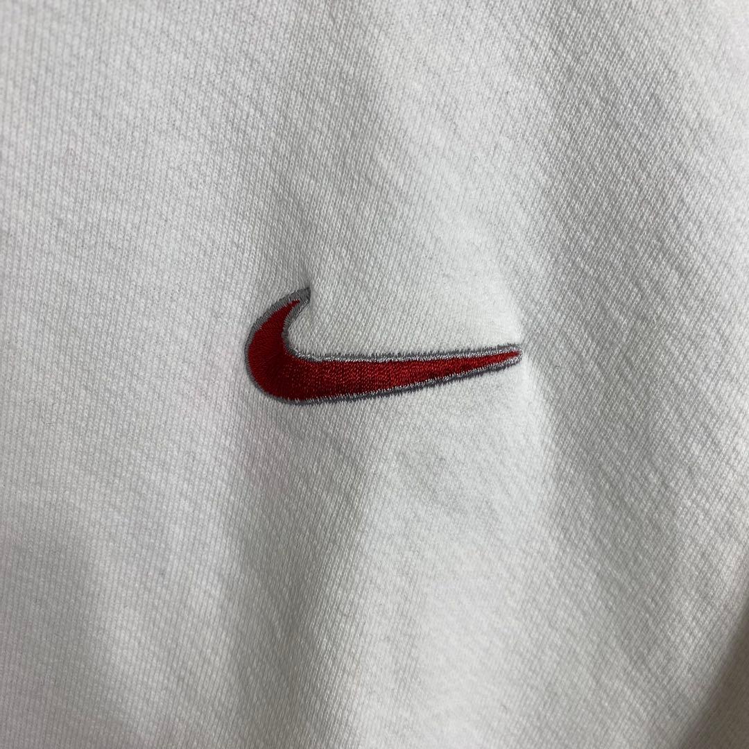 USA製 ナイキ☆スウェット トレーナー 古着 白タグ 90s 刺繍ロゴ hu2