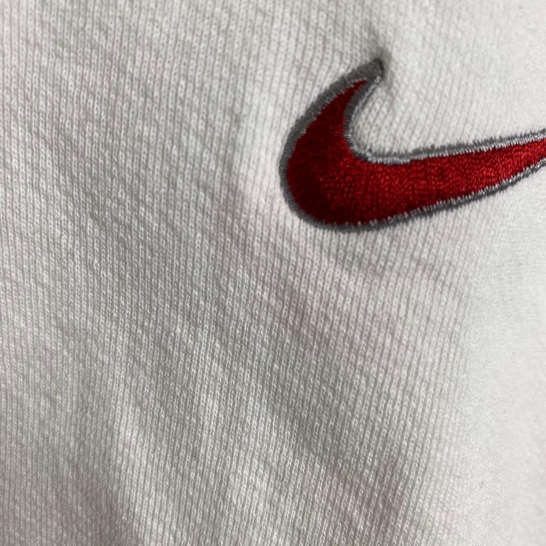 USA製 ナイキ☆スウェット トレーナー 古着 白タグ 90s 刺繍ロゴ hu2