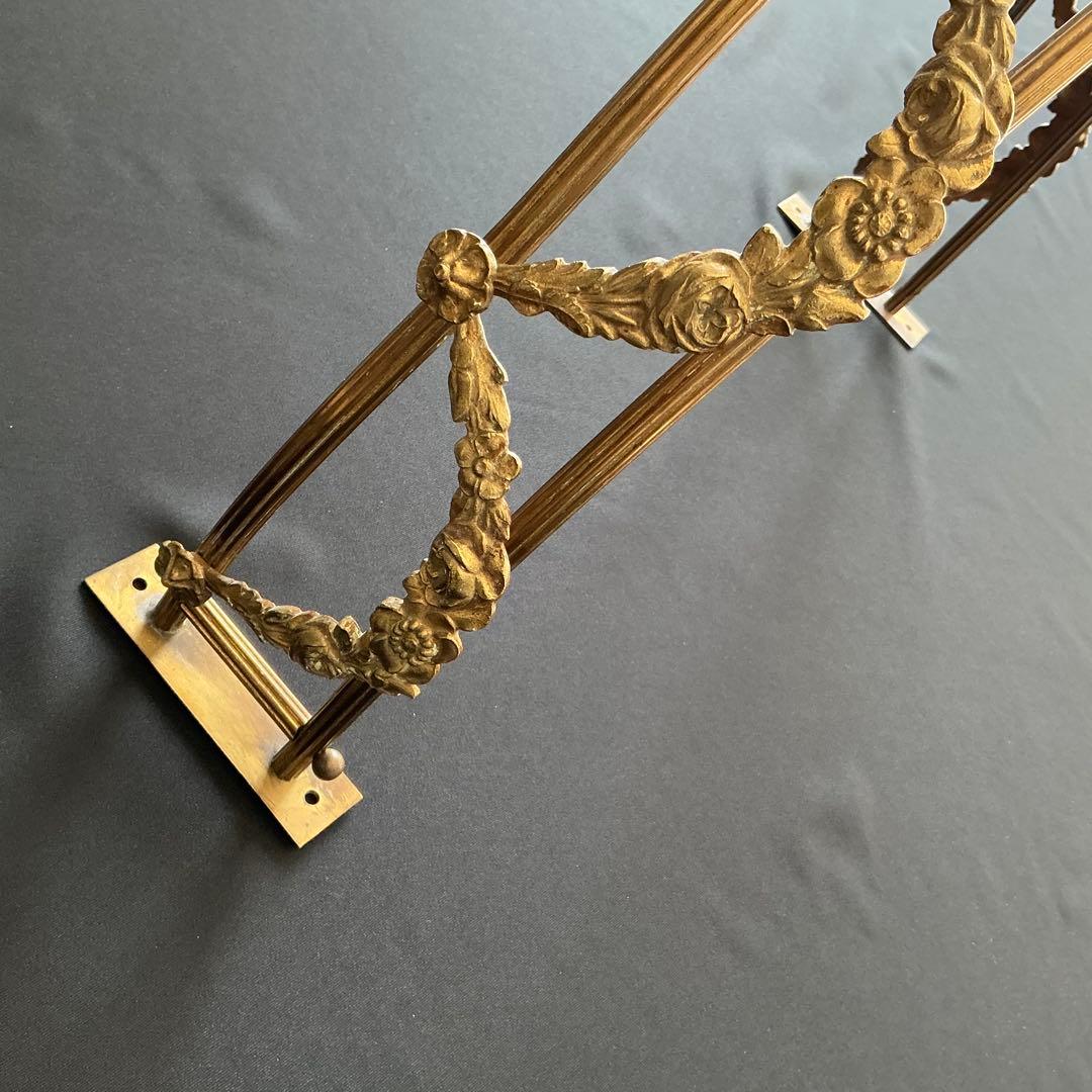 フランスアンティーク　シエル・ド・リット　ベッドの天蓋　ガーランド　オルモル