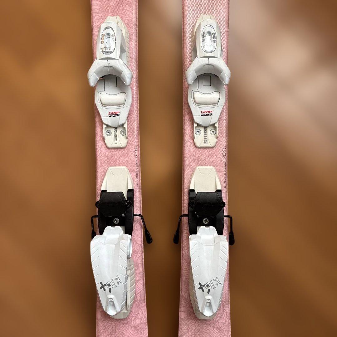 ロシニョール スキー 4点セット 板110cm 靴21cm ストック85cm