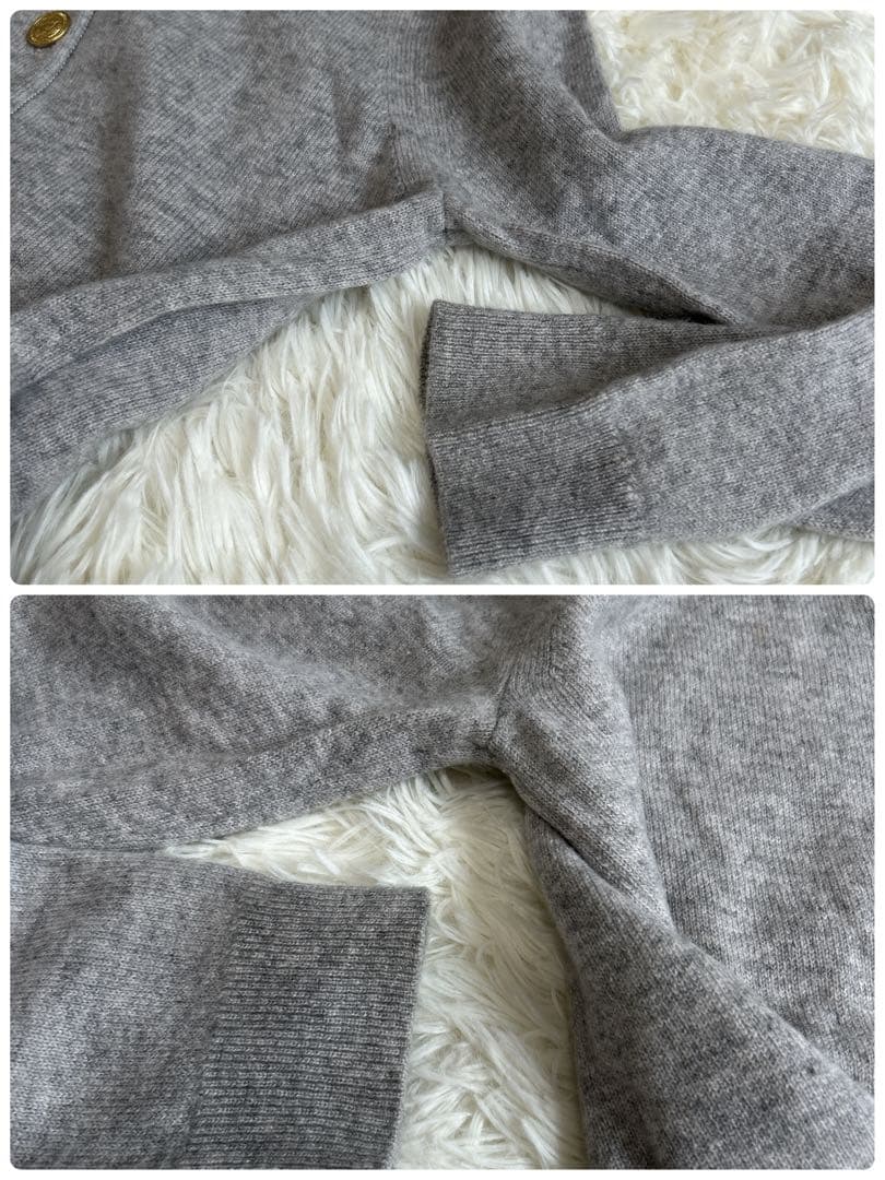 ドゥーズィエムクラス カシミヤ アンサンブル ニット カーディガン 金ボタン