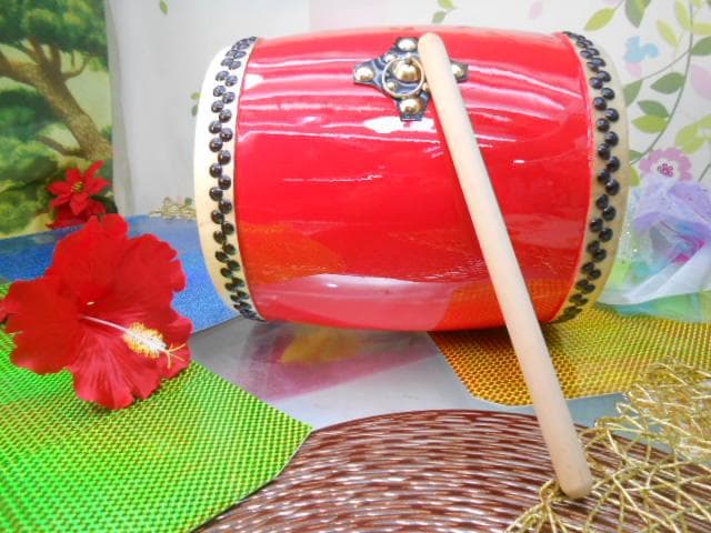 個数限定　新品未使用(送料無料)14.000円　エイサー用小太鼓14cm撥付き