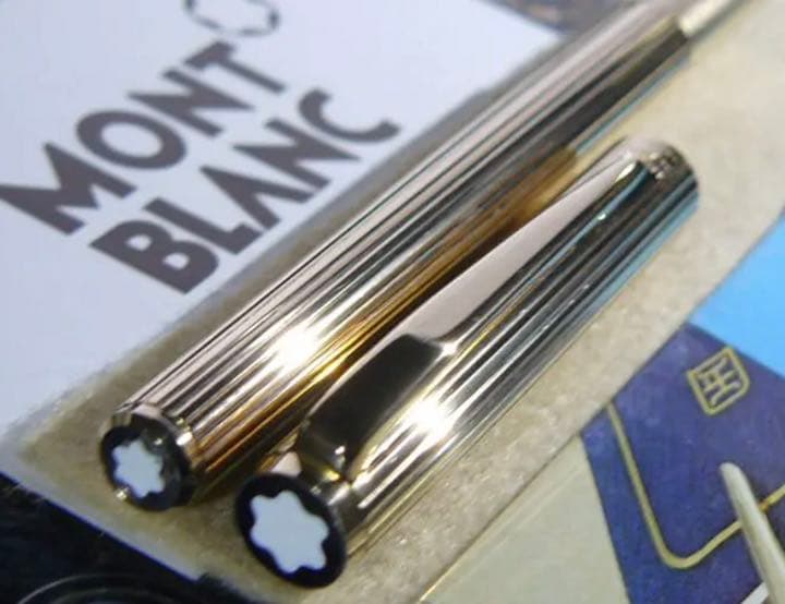 金運を呼ぶ黄金の総金張りの価値の高い逸品！No1147ノブレス美品！★モンブラン