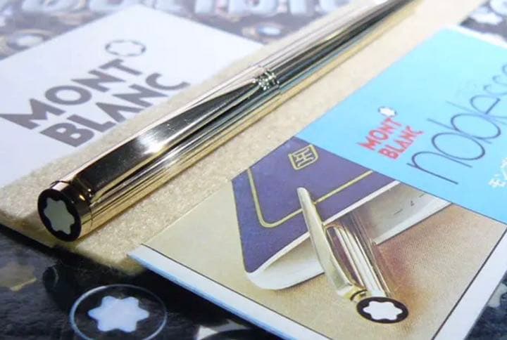 金運を呼ぶ黄金の総金張りの価値の高い逸品！No1147ノブレス美品！★モンブラン