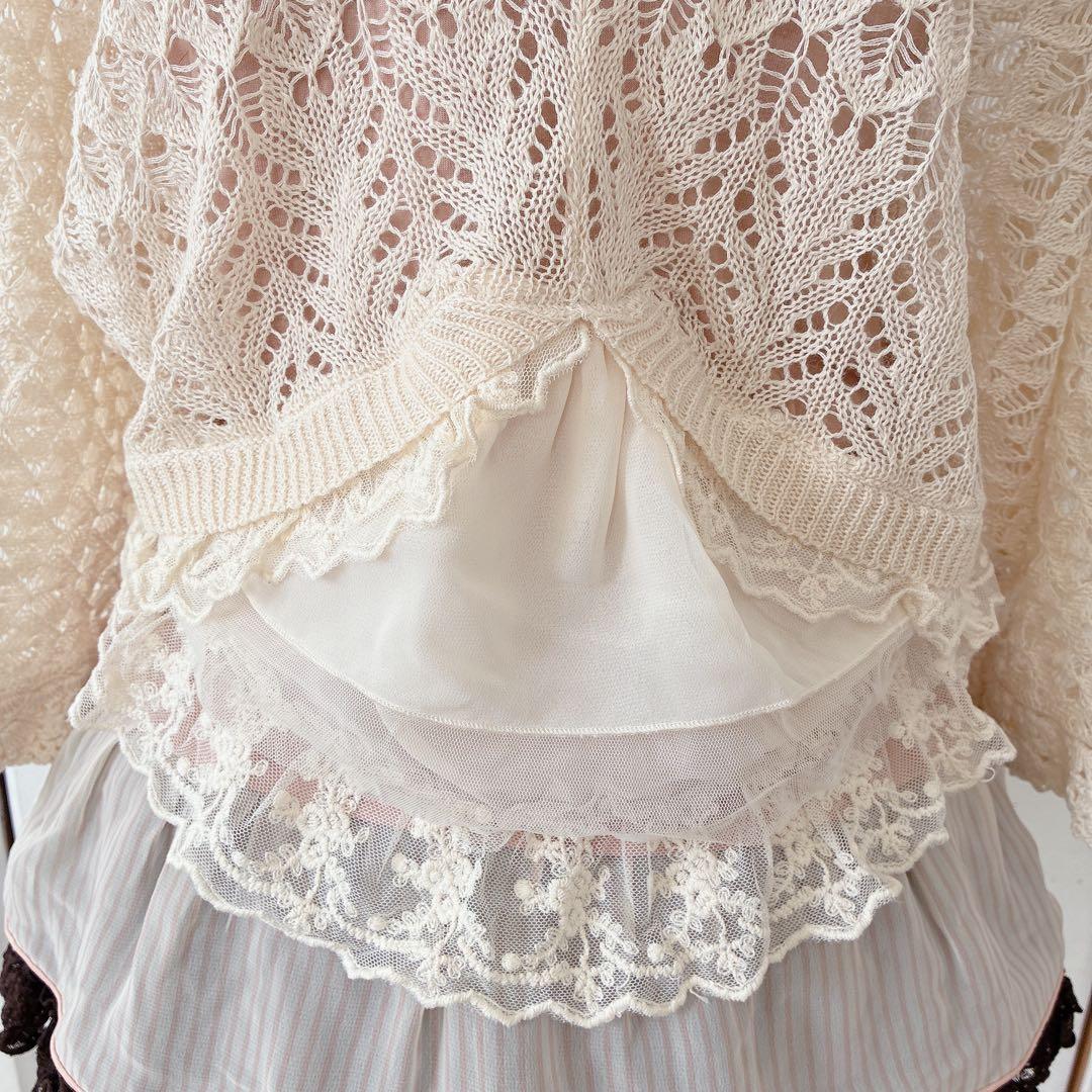 00s y2k axes femme フリル レース ボレロ ウィッシュコア