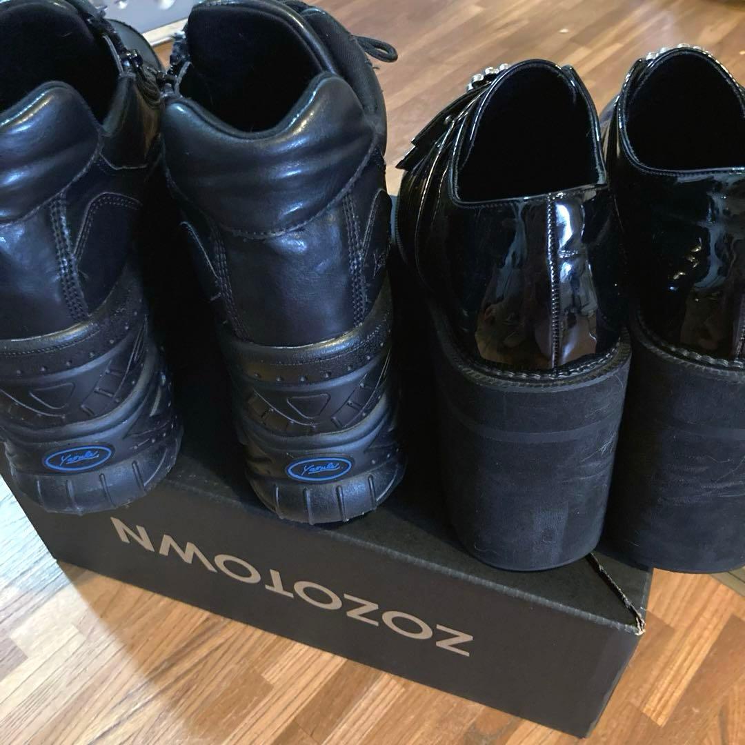 BUBBLES ダブルバックルシューズ YOSUKE 厚底　レースアップ